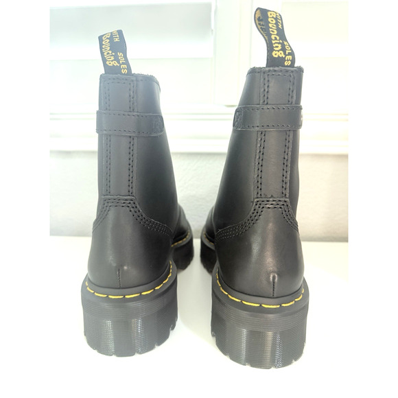 Dr. Martens Jetta Zip Platform Boots, Chunky Black Sendal Leather, W10/M9, RARE - Picture 4 of 8